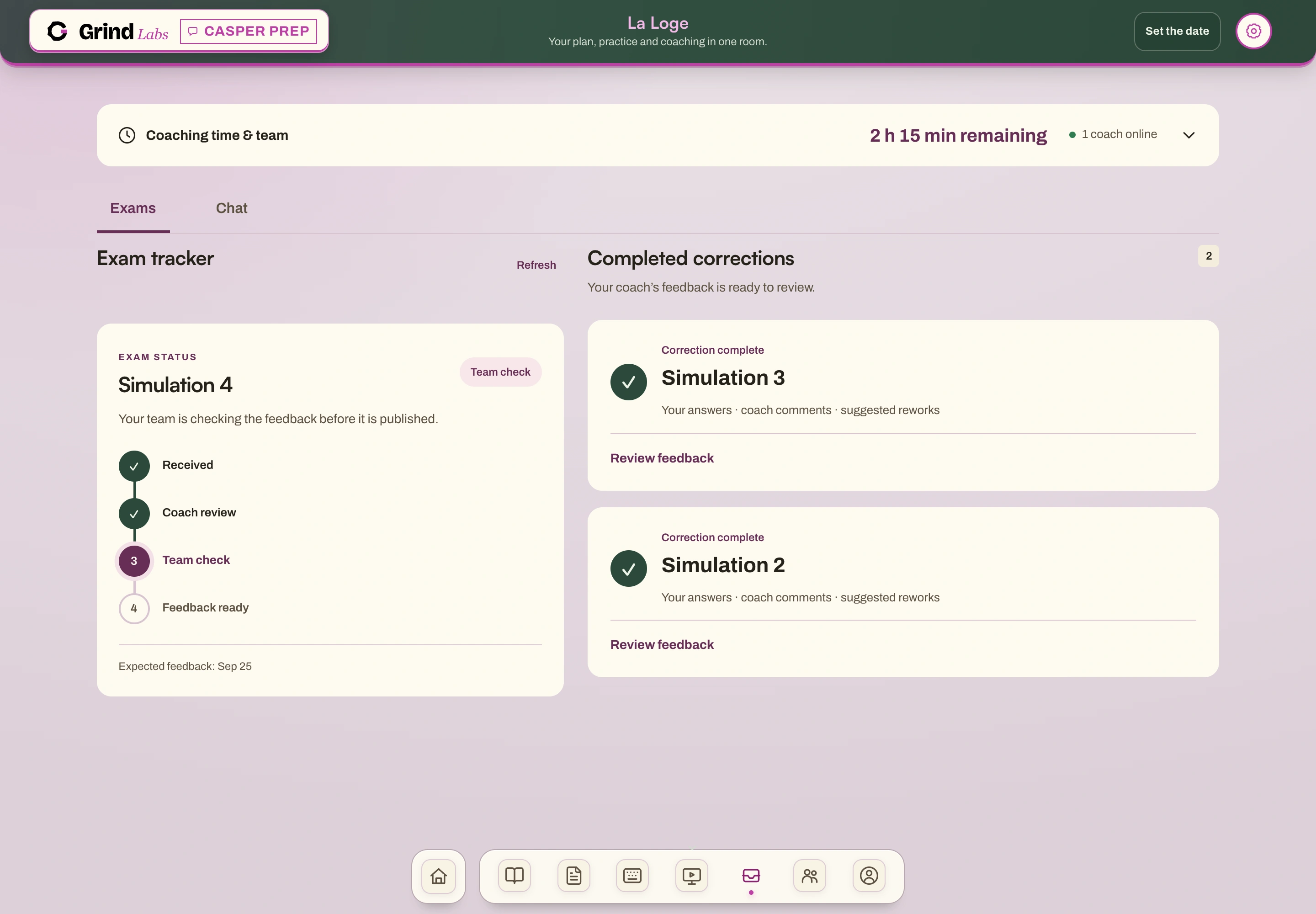 Track your review